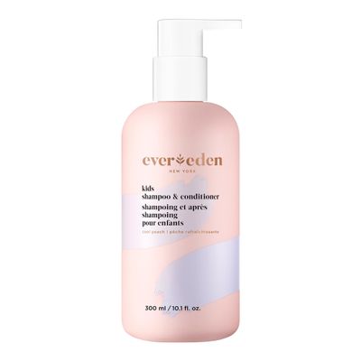 Evereden Kids Shampoo and Conditioner 2-in-1: Cool Peach, 8.5 fl oz. | Clean, Vegan, & Gentle Care for Kids | Toddler Shampoo and Conditioner for Healthy Scalp & Hair | Age 4+