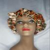 Premium Quality Ankara Satin Bonnet/African Print Bonnet For Braids, Locs, Natural, and curly Hair. Kids and Adult view 1