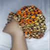 Premium Quality Ankara Satin Bonnet/African Print Bonnet For Braids, Locs, Natural, and curly Hair. Kids and Adult view 4