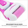 1 Set 4Pcs Foot Accessories Rechargeable Foot File Refills Regular coarse Replacement e Tool Electronic Foot File Head Shaver Remover Machine Head Plastic Roller Spa view 2