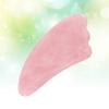 EXCEART Natural Jade Gua Massage Tool Pink Crystal Scrapping Massager for Safe and Durable for Relaxation and Skin Care Convenient Spoon Shape Design view 3