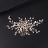 BERYUAN Beaded Hair Comb for Bride Bridal Hair Pieces Crystal Wedding Hair Accessory for Women and Girls Silver Cute Jewelry (Gold) view 4