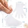 204 Piece Paraffin Wax Bath Set Paraffin Wax Mitts with Bath Liners Gloves and Booties, Plastic Bags Hand Mitts Terry Cloth Booties Foot Mitt view 4