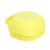 MIPPER Silicone Bath Brush Shower Scrubber with Shampoo/Shower Gel Dispenser,Head Massage Hair Washing Comb,Soft Skin-friendly (yellow) view 1