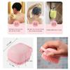 MIPPER Silicone Bath Brush Shower Scrubber with Shampoo/Shower Gel Dispenser,Head Massage Hair Washing Comb,Soft Skin-friendly (yellow) view 4