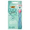 Bic Click 3 Soleil Sensitive Refillable Women's Razor, 30% Recycled Plastic Handle and 3-Blade Refills - Box of 1+2 view 1