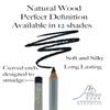 APM Wood Eyeliner Pencil Water Resistant and Long Lasting Professional Use Eye Makeup in 12 Shades Glides easy and hydrates with aloe enriched formula Made in Germany (Black) view 3