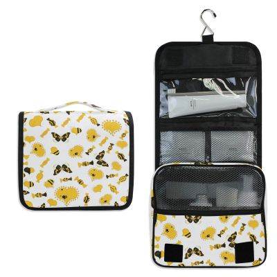 Hupery Toiletry Bag Butterfly And Candy Hanging Travel Toiletry Bags Cosmetic Pouch Bag Makeup Bags Organizer Wash Bag For Women Men Girls