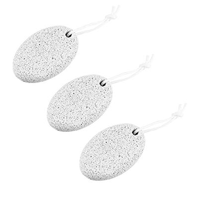 Dry Dead Skin Scrubber 3pcs Natural Earth Lava Stone White 3.62.21.2InchNatural Lave Pumice Stone for Feet for for Men/Women fCrusty and Peeling