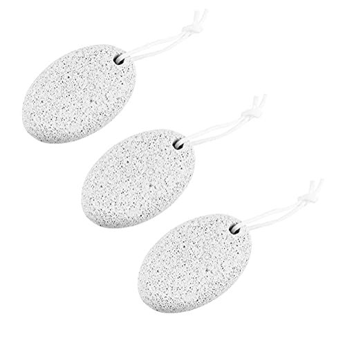 Dry Dead Skin Scrubber 3pcs Natural Earth Lava Stone White 3.62.21.2InchNatural Lave Pumice Stone for Feet for for Men/Women fCrusty and Peeling