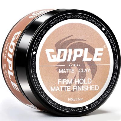 Hair Styling Clay, Matte Finish Hair Paste for Men, Water Based Matte Texture, Clay Pomade Ideal for All Men's Hair Types 100g (3.5oz)