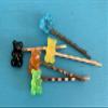 Colorful Gummy Bear Hair Pin Bobbies - Gummi Candy Rainbow Hair Pins Bobby Pins Set of 2 view 4