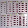 ATCUSA Bindi 240 Count Maroon & MultiSize Indian Daily Use Forehead Bindi Round Dot Tattoo Body Art Sticker craft decor belly velvet body jewelry face jewels (Maroon) view 1