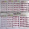 ATCUSA Bindi 240 Count Maroon & MultiSize Indian Daily Use Forehead Bindi Round Dot Tattoo Body Art Sticker craft decor belly velvet body jewelry face jewels (Maroon) view 2