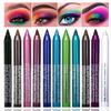 ASCOKA 10 Color Eyeliner Pencil Set, Glitter Blue, Pearl Eye & Lip Liner, Waterproof Metallic Finish view 1