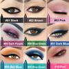 ASCOKA 10 Color Eyeliner Pencil Set, Glitter Blue, Pearl Eye & Lip Liner, Waterproof Metallic Finish view 2