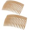 Camila Paris CP3112 French Hair Side Comb, Small, Curved Beige French Twist Hair Combs Decorative, Strong Hold Hair Clips for Women Bun Chignon Up-Do Styling Girls Hair Accessories, Made in France view 1