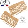 Camila Paris CP3112 French Hair Side Comb, Small, Curved Beige French Twist Hair Combs Decorative, Strong Hold Hair Clips for Women Bun Chignon Up-Do Styling Girls Hair Accessories, Made in France view 2