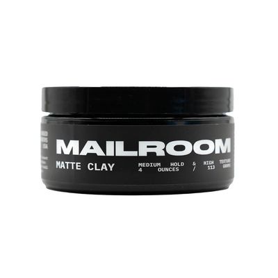 Matte Clay Hair Paste for Men Medium-Firm Tacky Hold & Matte Finish Barber-Designed Pre-Styler & Finisher Redwood Scent Handmade in USA 4 oz