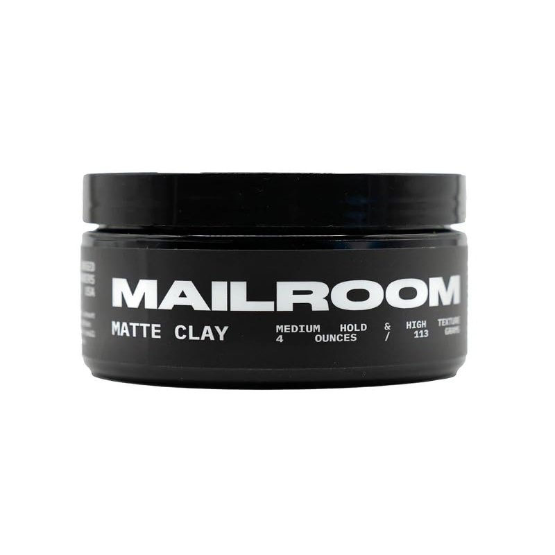 Matte Clay Hair Paste for Men Medium-Firm Tacky Hold & Matte Finish Barber-Designed Pre-Styler & Finisher Redwood Scent Handmade in USA 4 oz