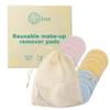 KIWI ECO BOX Reusable Makeup Remover Pads (15 Pack) With Washable Laundry Bag | Eco-Friendly Reusable Cotton Rounds For Toner view 1