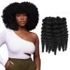 Darling Flexi Rod Curls 2X Crochet Hair Extensions, (1 pack of 2x per pack), Natural & Soft Texture, Fluffy Wand Curl, 14 Inch, #1B view 1