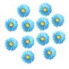12pcs Womens Sweet Blue Daisy Hair Clips Mini Sun Flower Hairpins for Bridesmaid Wedding Hair Accessory view 1
