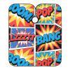 Barber Cape Salon Cape Hairdressing Apron Haircutting Waterproof Retro Pop Art Comics for Adults Men Clients with designs Adjustable Neck Closure view 1