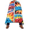 Barber Cape Salon Cape Hairdressing Apron Haircutting Waterproof Retro Pop Art Comics for Adults Men Clients with designs Adjustable Neck Closure view 2