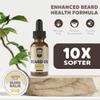 Beard Care Kit for Men - Smoother, Moisturized Beard with Oil and Balm - Gift and Stocking Stuffer (Orange Cream) view 3