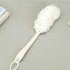2Pcs Long Handle Bath Scrubber Shower Brush for Body Exfoliating and Massaging, White, 16.73 Inch view 2