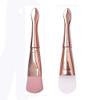 MIPPER Double-Head Makeup Brush Soft Bristle/Silicone Face Mask Brush with Spoon DIY Mud Mask Stirring Cosmetic Mixing Tool (2pcs,style C) view 1
