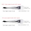 MIPPER Double-Head Makeup Brush Soft Bristle/Silicone Face Mask Brush with Spoon DIY Mud Mask Stirring Cosmetic Mixing Tool (2pcs,style C) view 2