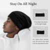 OLESILK Silk-Bonnet for Curly Hair, Silk Hair Bonnet for Sleeping, Unisex, Medium, Black view 4