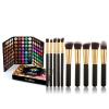 Joyeee 120 Color Eyeshadow Palette Kit with 10 Pcs Foundation Makeup Brush, Professional Daily Use Colorful with Velvety Texture Eyeshadow Palette, Highly Pigmented Waterproof Long Lasting Makeup view 1