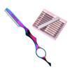 Professional Hair Styling Thinning Texturizing Cutting Feather Razor + 10 Replacement Blades Stainless Steel Rainbow Color view 1