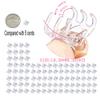 100 Pieces-Pack Mini Hair Claw Clips Plastic Claws Pins Clamps Small Jaw for Girls and Women Gifts(1.0cm clear) view 2