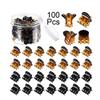100 Pieces-Pack Mini Hair Claw Clips Plastic Claws Pins Clamps Small Jaw for Girls and Women Gifts(1.0cm clear) view 3
