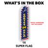 Cortes De Pelo Swooper Advertising Flag - Perfect for Beauty Supply Stores, Salons, Barber Shops, Nail Salons view 3