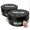 Bossman MUDstache Unscented Mustache Wax for Men (2 oz) - 2 Pack - Strong 24-Hour Hold, Non-Tacky & Easy to Apply for Taming & Styling view 1