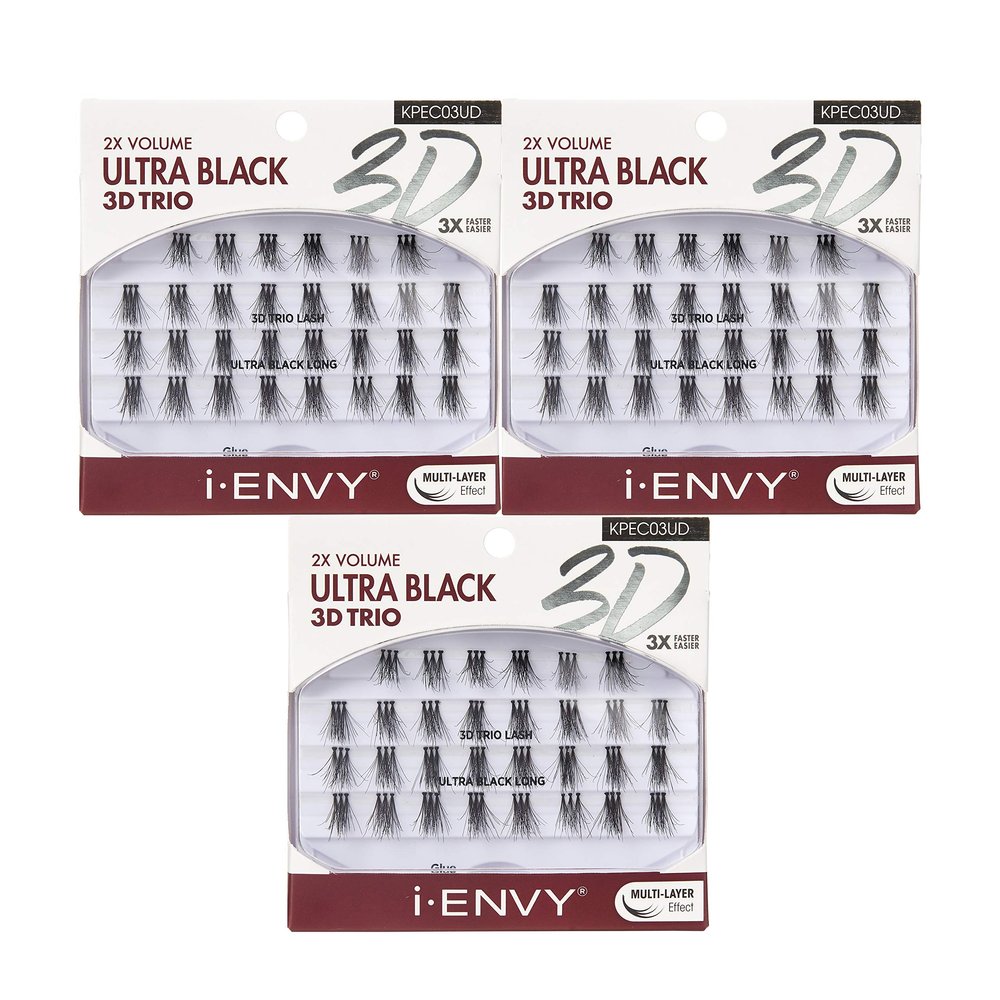 i-ENVY 3D Trio Ultra Black Long Lashes (3 PACK)
