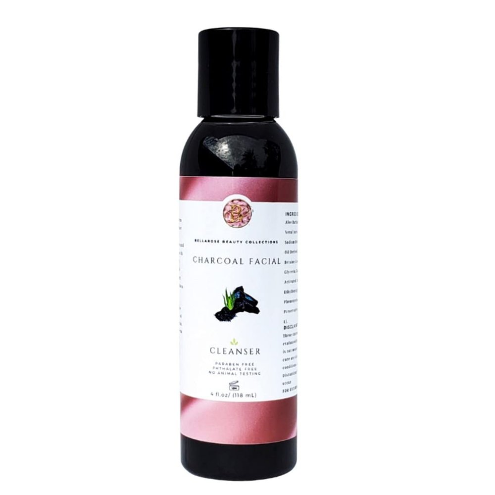 BellaRose Beauty Collections Charcoal Facial Cleanser 4oz - Activated Charcoal - Cleansing Agent
