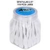 AMT 110 PCS Cosmetic Spatula, 2.5" Make Up Disposable Plastic Spatula, Facial Cream Mask Scoop, Skin Care Plastic Spoon for Mixing & Sampling (110 PCS) view 3