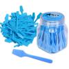 AMT 110 PCS Cosmetic Spatula, 2.5" Make Up Disposable Plastic Spatula, Facial Cream Mask Scoop, Skin Care Plastic Spoon for Mixing & Sampling (110 PCS) view 1