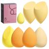 Makeup Sponge Set BS-MALL Blender Sponges 7 Pcs for Liquid, Cream, and Powder, Multi-colored with 1 Mini Makeup Sponge Pink (D-Yellow) view 1