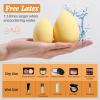 Makeup Sponge Set BS-MALL Blender Sponges 7 Pcs for Liquid, Cream, and Powder, Multi-colored with 1 Mini Makeup Sponge Pink (D-Yellow) view 3