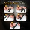 Utopia Care Professional Straight Razor for Men, Barber Straight Edge Razor Safety with 100 Pack Blades, Black view 4