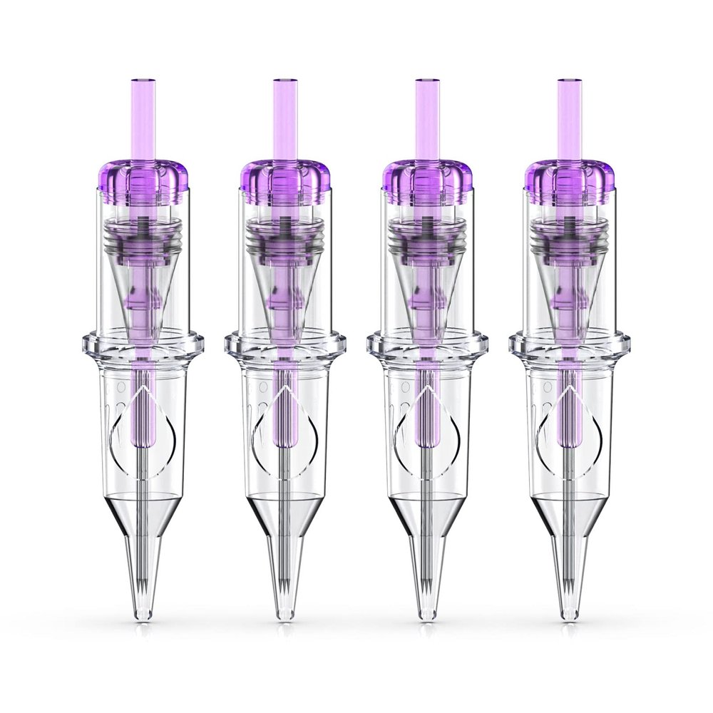 Wormhole Tattoo Cartridge Needles, 20pcs 11RL Disposable Tattoo Needle Cartridges Standard 13 Round Liner for Tattoo Pen Tattoo Cartridge Machine Permanent Makeup Tattoo Supplies (1213RL)