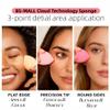 Makeup Sponge Set BS-MALL with Storage Case 7 Pcs for Liquid, Cream, and Powder,SAVE Foundation with 1 Mini Makeup Sponge For Travel Daily Use (A-Pink view 3