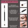 4pcs Eyelash Brush, Double-ended Eyelash Mascara Brush Eyebrow Makeup Brush with Eyebrow Comb for Eyelash Extensions and Eyebrow Smudge view 3